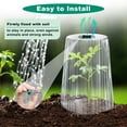 thumbnail image 3 of Aovky 30 Pack Garden Cloches for Plants, 9.44" x 7.48" Reusable Plant Covers with Adjustable Rotary Vent, Protect from Animals Snails Birds, Frost Protection Mini Greenhouse, 3 of 8