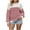Red, variant on Women Oversize Striped Sweaters Drop Shoulder Long Sleeve Crewneck Knit Sweatshirt Casual Loose Pullover Tops (XL, Red)