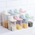 thumbnail image 3 of Cheers 4Pcs 1.9/2.5L Kitchen Airtight Dry Food Cereal Flour Storage Box Seal Pot Can, 3 of 7