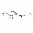 thumbnail image 3 of Liz Claiborne 658 Semi-Rimless Cat Eye/Butterfly Brown Gold Eyeglasses, 3 of 5