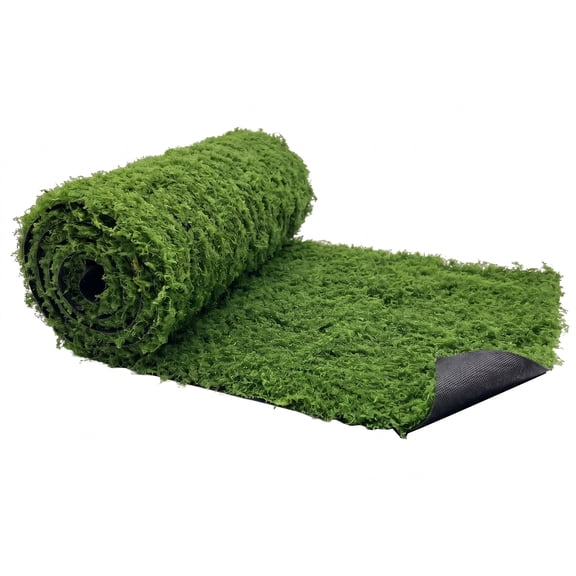 Tifaealis Artificial Moss Mat 11.8" x 78.7" Dark Green Artificial Moss Carpet for DIY Indoor Outdoor Garden Landscaping Balcony Patio Decoration