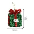 thumbnail image 3 of PEONAVET Snowflake Hanging Christmas Decorations Scene Arrangements Multiple Ribbons Sweet Trees Desktop Party Decorations Gifts, 3 of 7