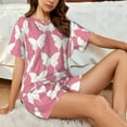 thumbnail image 4 of Sikiie Butterfly 2 Womens Pajama Sets Short Sleeve Top With Pants Sleepwear 2 Piece Lounge SetMedium, 4 of 6