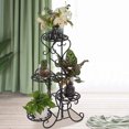 thumbnail image 4 of 31 Inch 4 Tier Stainless Steel Plant Stand Rack，Planter Flower Pot Shelves Garden Display Storage Holder ，Indoor Outdoor Garden Home Decor, 4 of 10