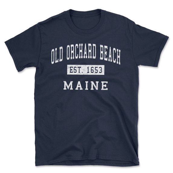 Old Orchard Beach Maine Classic Established Men's Cotton T-Shirt