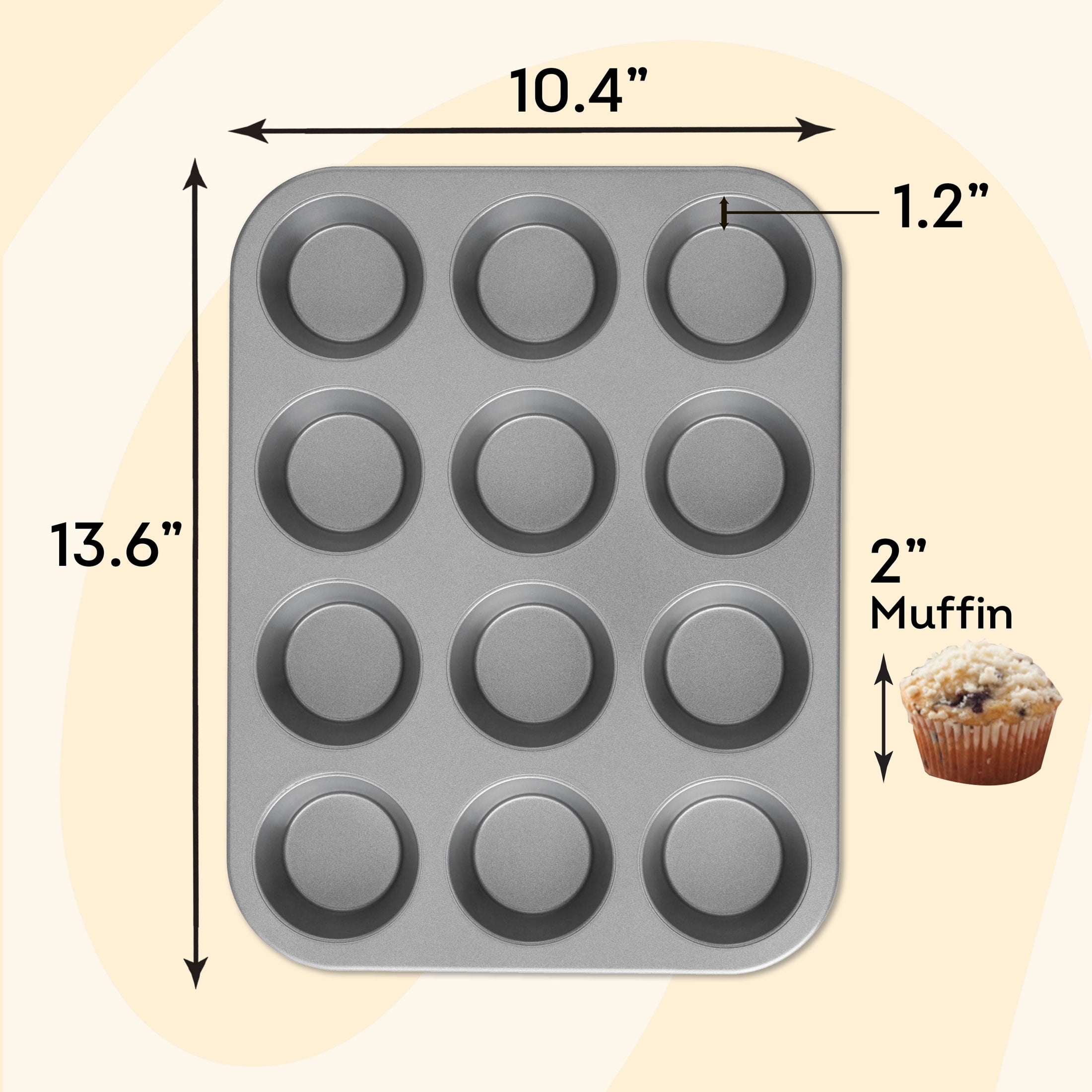 Size Of Mini Muffin Cups