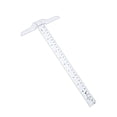 thumbnail image 2 of Sidaley T-shaped Transparent Ruler Scale Students Teacher Draftsmen Carpenters Measuring Professional Layout Tool Drafting Rulers Type3 NO3, 2 of 6