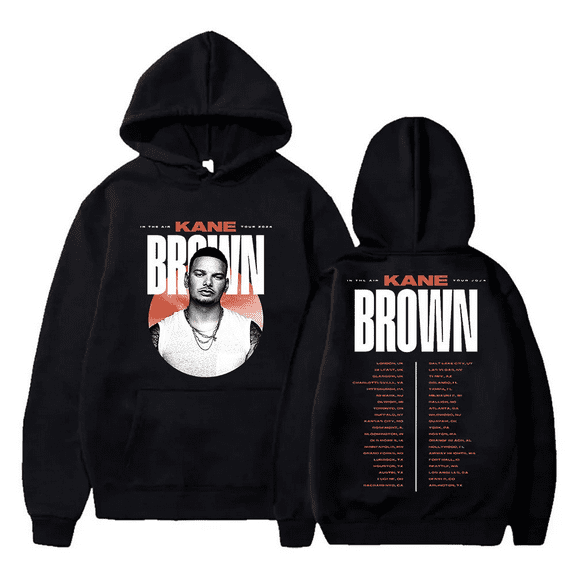 Men's Women's Kane Brown Merch Hoodie In The Air 2024 Tour Concert Hooded Sweatshirt Long Sleeve Casual Pullover