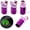 Purple, variant on 4Pcs Duck Tire Valve Caps, Funny Sunglasses Duck Valve Stem Caps Covers for Wheels, Decorative Cute Tire Valve Caps for Car Accessories (Hexagon Duck Silver)