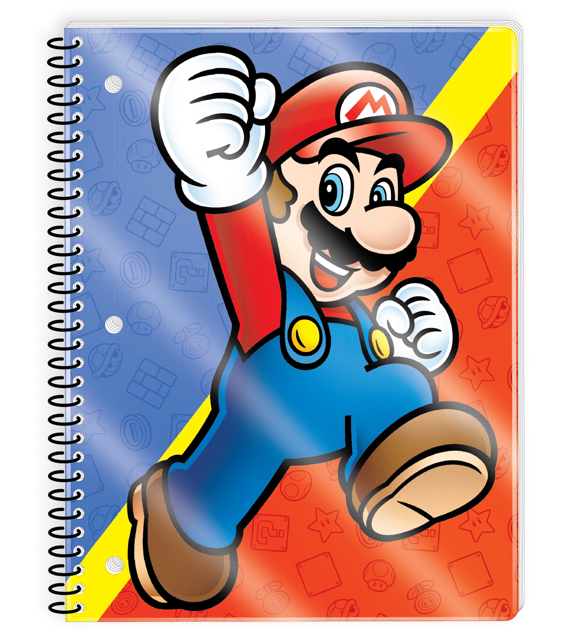 Nintendo Super Mario Bros. Stationery Bundle, 4 Count, Includes Composition  Notebook, Spiral Notebook, Folder and Binder