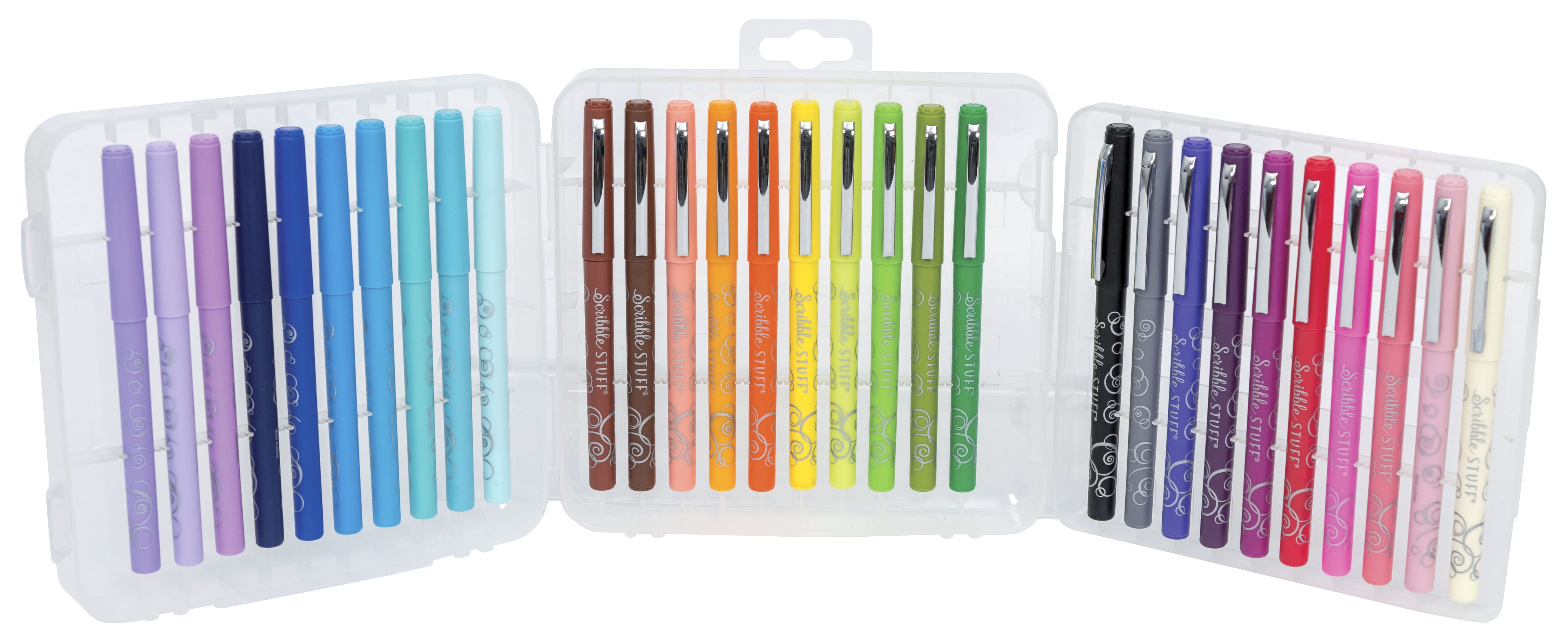 Scribble Stuff 30 Felt Pens with Storage Case