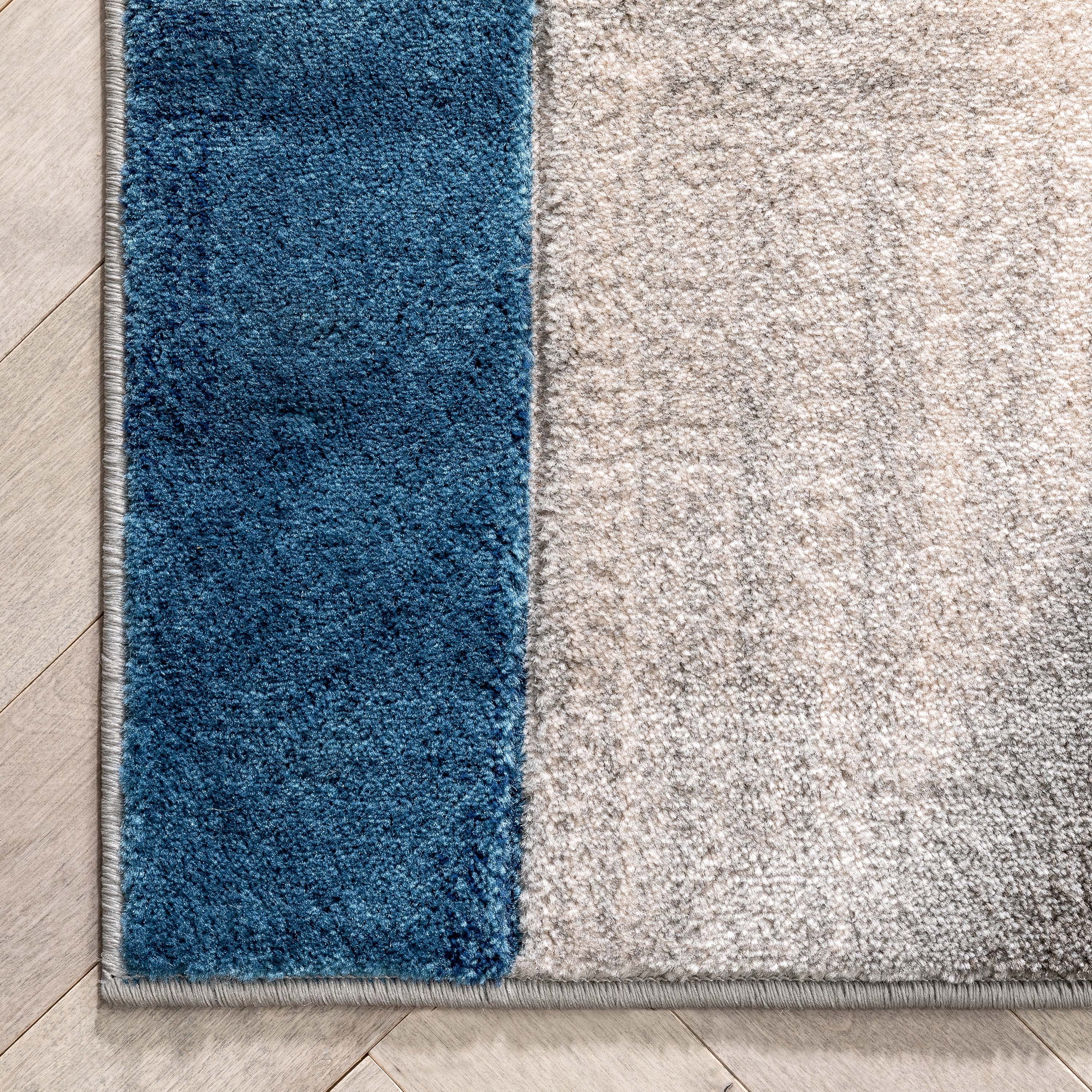 Well Woven Good Vibes Louisa Modern Geometric Blue 3'11" x 5'3" Area Rug