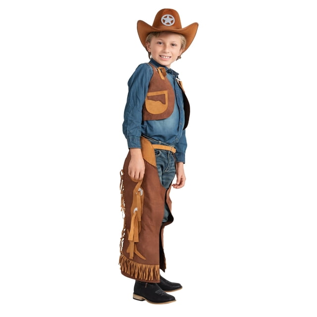 Costume Dress Up America Cowboy para niños, conjunto de chalecos y chalecos