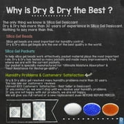 400 Gram [1 Packs] Dry & Dry Premium Silica Gel Packets Desiccant Dehumidifiers - Rechargeable Fabric