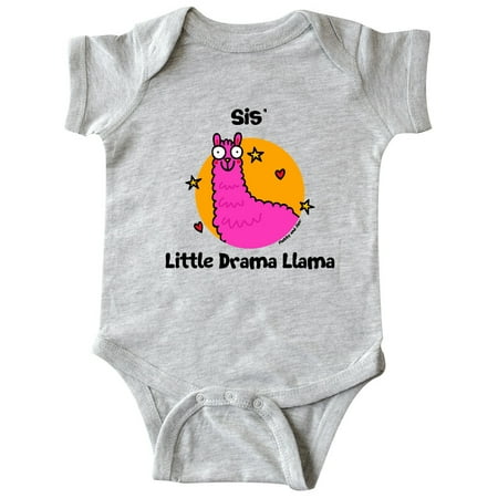 

Inktastic Sis little Drama Llama Gift Baby Boy or Baby Girl Bodysuit