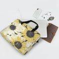 thumbnail image 5 of 16" Laptop Tote Bag Laptop Sleeve Case Computer Briefcase for Work & Travel Yellow and White Sunflower, 5 of 8