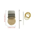 thumbnail image 2 of Small Loom Darning Tool with 10 Hooks for Artistic and Creative Repairs Made of Wood and Steel with Plastic Disc, 2 of 8