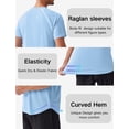 thumbnail image 4 of Pinspark Mens 2 Pack UPF50+ Sun Protection Swim Surf Short Sleeve Athletic Shirts Rash Guard Quick Dry Performance Shirts, 4 of 6