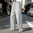 thumbnail image 4 of Ceisia Men's Casual Nylon Pants with Elastic Waist and Perforated Side Detail Gray XXXXL Big & Tall Gifts for Father, 4 of 6