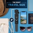 thumbnail image 2 of Texlar Selfie Stick Tripod 48" with Remote for iPhone 13, 12, 11, XR, X, 8, 7, Pro, Max, Plus, SE, Android Phone, Smartphone - TS48 Pro Small Mini Cellphone Stand - -, 2 of 7