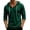 Dark Green-A-130716aa, variant on Hoodies Men's Shirts 3/4 Sleeve Workout Beach Shirts for Men Summer V Neck Breathable with Drawstring Hoodie Sweatshirt White L