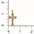 thumbnail image 4 of Precious Stars 14K Tri-Tone Gold Quilted Cross Ladies Pendant - No Chain, Pendant Only, 4 of 5