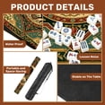 thumbnail image 3 of Mahjong Mat 31.5" x 31.5" Ornate Decorative Horse Mandala Floral Patterns Geometric Design Non-Slip Noise Reduction American Mahjong Tiles Table Cover for Dominoes Poker Card Board Games Gift, 3 of 8