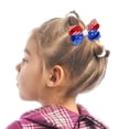 thumbnail image 5 of karymi Red White Blue Patriotic Hair Scrunchy 3.1x2 Inch Soft Fabric Ponytail Holder with Star and Stripe Print for 4th of July Independence Day Women Girls Party Accessories 4th of July Accessories, 5 of 7