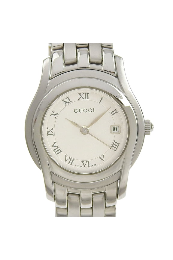 Pre-Owned Gucci GUCCI Watch 5500L Stainless Steel Quartz Analog Display Silver Dial... (Good)