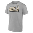 thumbnail image 2 of Men's Fanatics  Heather Gray New Orleans Saints Quick Snap Flat T-Shirt, 2 of 3