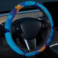 thumbnail image 2 of Dolphin 14.5 Inch Printing PVC Leather Auto Accessories Steering Wheel Covers Car Wheel Covers Steering Wheel Cover, 2 of 6
