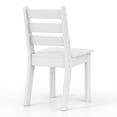 thumbnail image 6 of WestinTrends Treehouse Outdoor HDPE Kids Plastic Toddler Dining Chair (Set of Two), White, 6 of 15