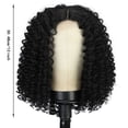 thumbnail image 2 of Short Bob Lace Front Human Hair Wig For Black Women Plucked Natural Hairline 12 Inch Curly Bob Wig, 2 of 8