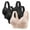 Black, variant on 3PC Lisa Charm Bras Front Snaps Seniors, Lisa Charm Bra for Women Push Up Wireless Full Coverage Bras for Seniors