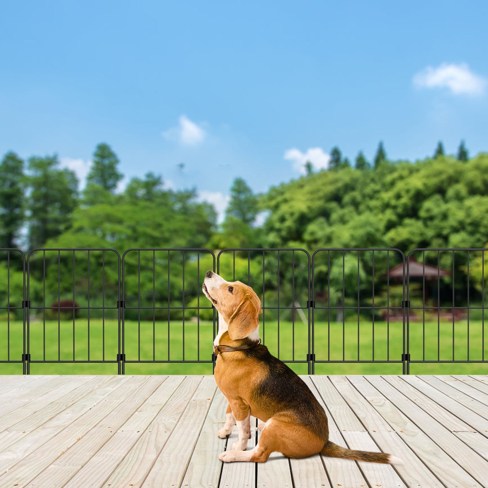 10Pcs Garden Decorative Fence Outdoor Lawn Landscape Panels Patio Decorative Pet Fence
