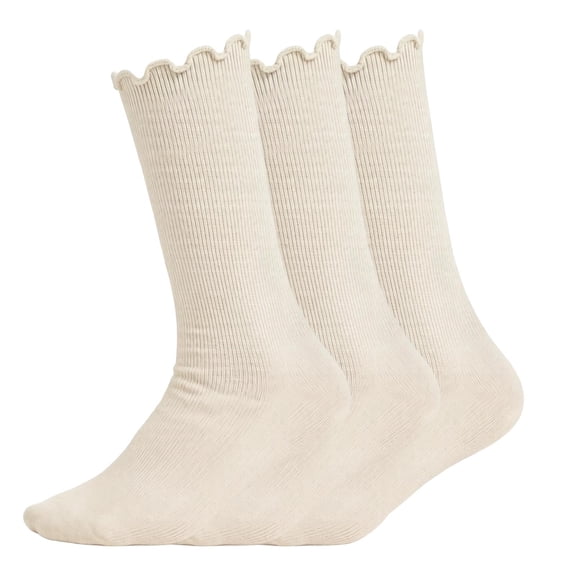 Utoimkio 3 Pairs Kids Candy Color Long Crew Socks Long Stockings Ideal for Boots,Sneakers,Canvas,Elastic and Breathable