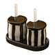 thumbnail image 1 of Tarro de porcelana para condimentos, recipientes para especias, tarros para condimentos, caja con tapas y cucharas Negro, 1 of 9