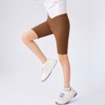 thumbnail image 6 of OGLCCG Girls V Cross Waist Athletic Shorts Kids Soft Bike Yoga Dance Running Gymnastics Shorts Gym Workout Short Leggings 4-14 Years, 6 of 8