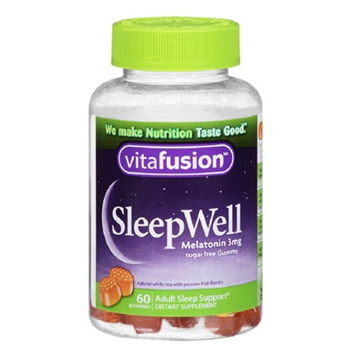 Vitafusion Sleepwell Melatonin 3 Mg Gummy Sleep Aid For Adults - 60 Ea, 2 Pack