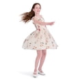 thumbnail image 4 of Kensie Girl Sleeveless Embroidered Mesh Dress, Sizes 4-16, 4 of 6