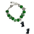 thumbnail image 2 of Delight Jewelry Resin Black Cat - Green Irish Luck Bead Charm Bracelet, 7.5", 2 of 4
