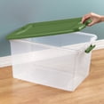 thumbnail image 4 of Sterilite 64 Qt Latching Clear Plastic Holiday Storage Container, (12 Pack), 4 of 10