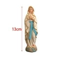 thumbnail image 3 of CarpNettore Virgin Mary Pumpkin Sculpture Decorative Resin Artwork Blessed Lady Luther Figurine Plush Cushion Sofa Office Car Desk Display Halloween Room Decor, 3 of 8
