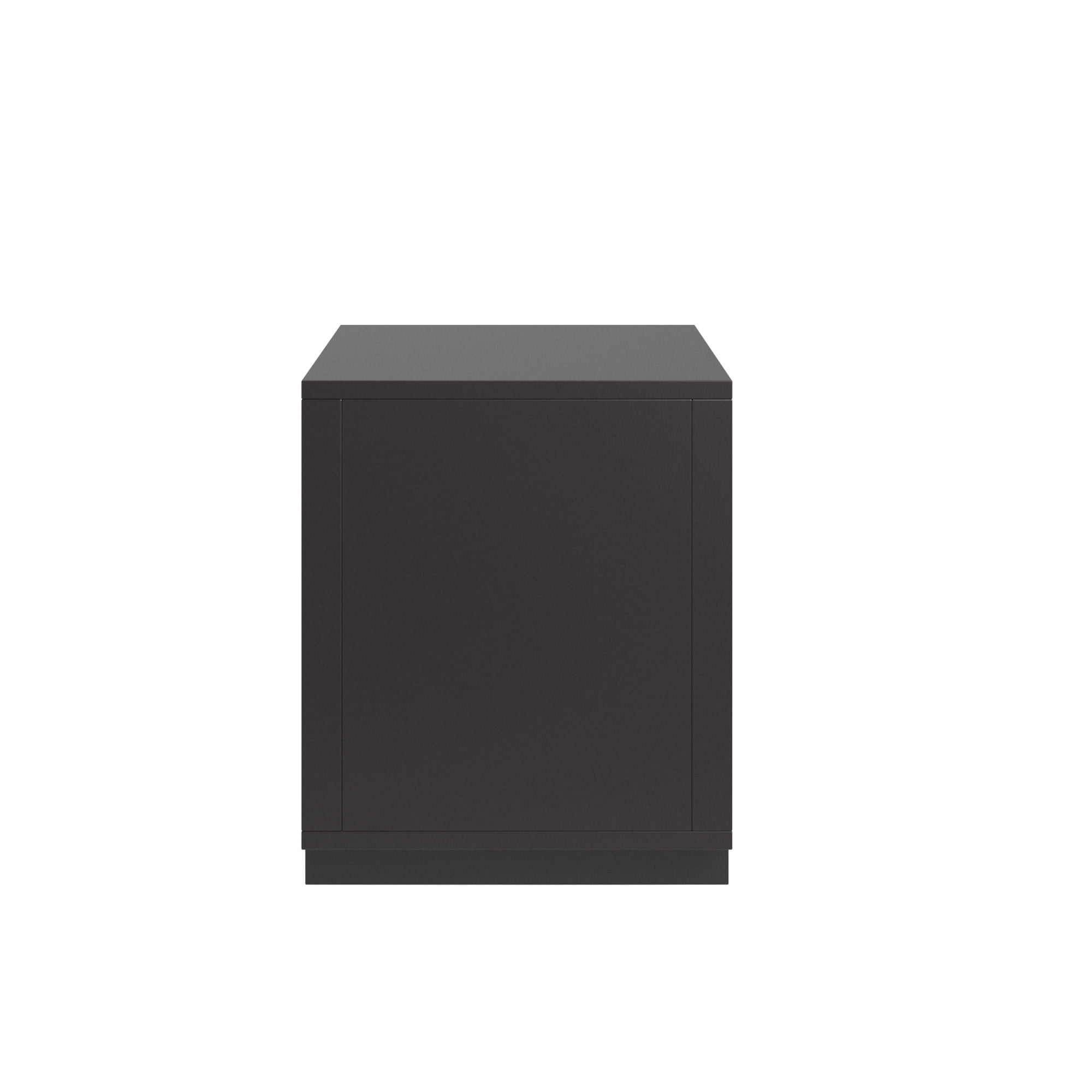 Weston Home Potrero Danish-Inspired Modern 1-Drawer Nightstand, Black Finish
