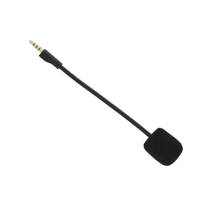 Boom de Micrófono Desmontable, Juego de Reemplazo Portátil Desmontable Micrófono de 3,5 mm Enchufe Con Espuma parauriculares