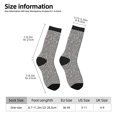 thumbnail image 2 of Honeii Black And White Houndstooth Print Adult Socks,Crew Socks,Casual Calf Socks,Daily Wear Socks for Men & Women, Perfect for Sports, Casual and Everyday Use, 2 of 6