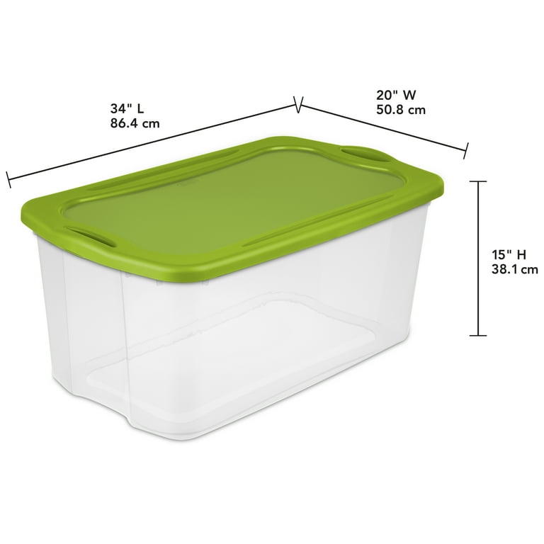 Sterilite 120 Quart EZ Carry- Spicy Lime - Walmart.com