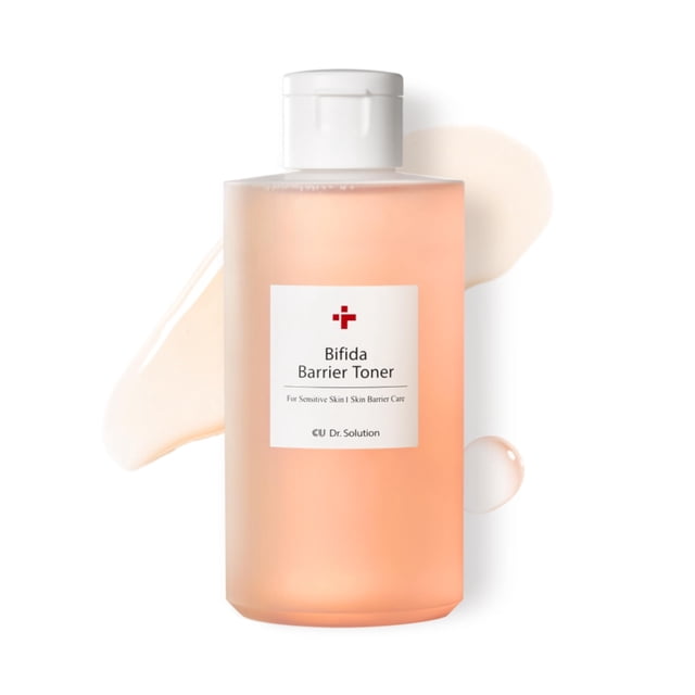 CU Dr. Solution Bifida Barrier Toner Tónico coreano suave para el cuidado de la piel con ácido hialurónico y ceramida NP para humectar e hidratar 200 ml (6.76 Fl. Oz.)