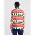 thumbnail image 3 of Jolly Knits Men's Christmas Holiday Print Suit Jacket Blazer, Sizes XS-3XL, 3 of 6