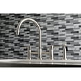 thumbnail image 3 of Kingston Brass KS8278DLBS Concord Two-Handle Bridge Kitchen Faucet with Brass Side Sprayer, Brushed Nickel, 3 of 5
